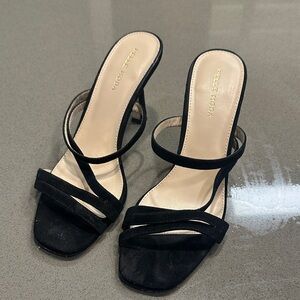 Pelle Moda Black Strappy Heels